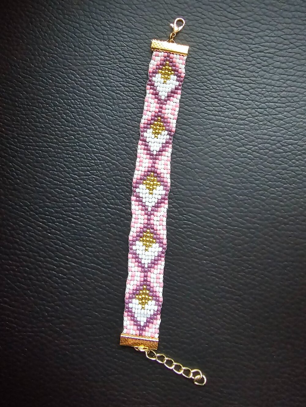 Glass Beads Weaved Handmade Bracelet - Picture 3 of 4